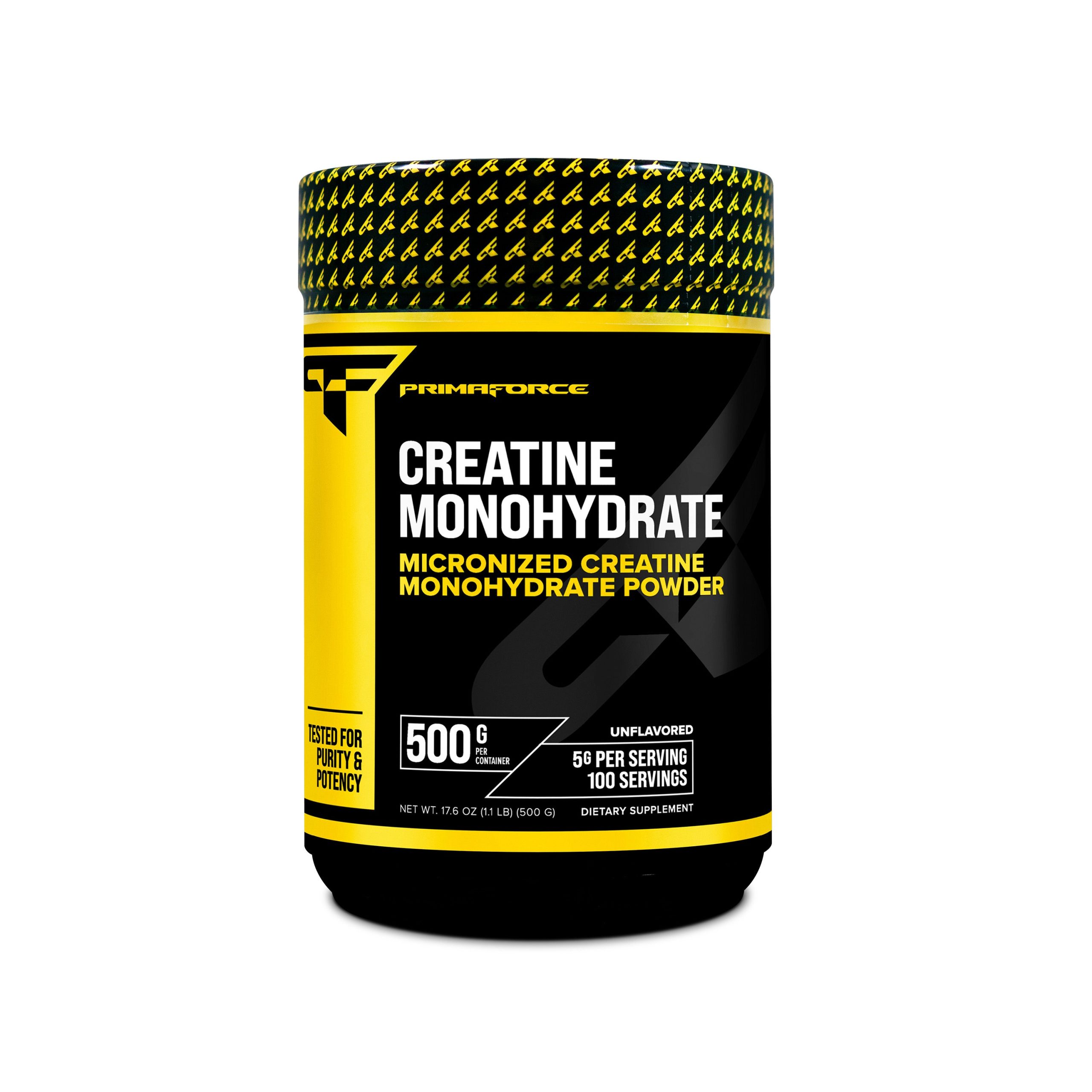 PRF_CreatinMono_500G_Front_SQUARE.jpg PrimaForce Creatine Monohydrate Powder - Image 1
