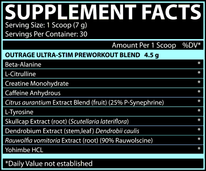 Outrage Ultra Stim Pre-Workout: Energy, Focus & Power - Image 5