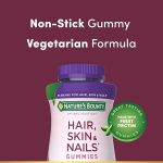 Nature’s Bounty Optimal Solutions Advanced Hair, Skin and Nails Pectin Gummies, 2x Biotin Per Serving, Strawberry Flavor, 80 counts - Image 2