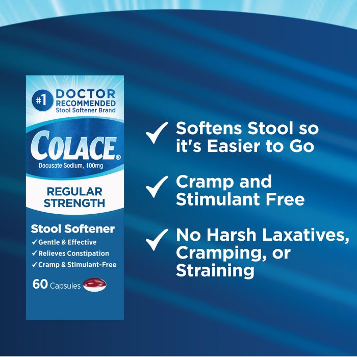 Colace® Regular Strength Capsules- Stool Softener - Image 6
