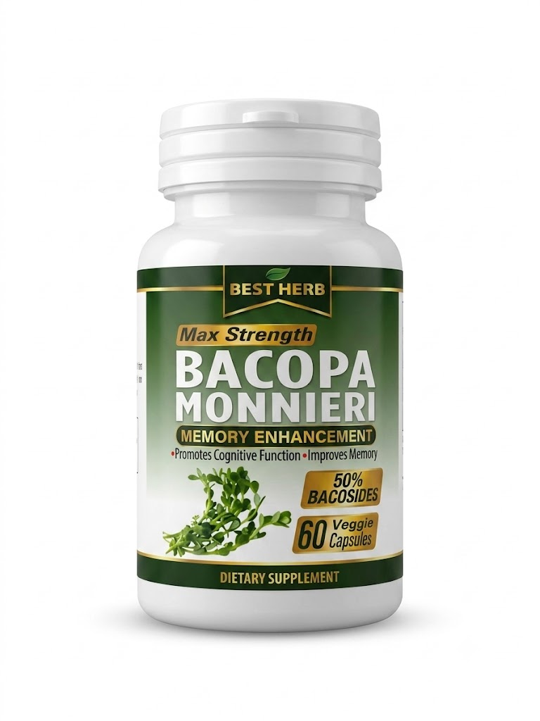 BEST HERB BACOPA MONNIERI BY 60 CAPSULES